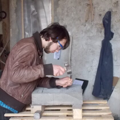 JEMA 2018, Initiation Taille de pierre, dans mon atelier à Saint-Maurice.