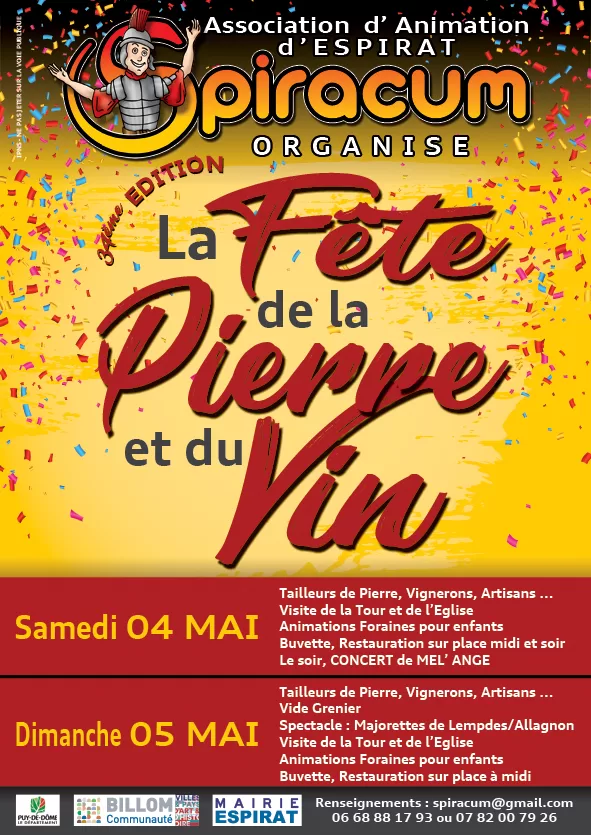 Espirat, Fête de la pierre et du vin 2019.